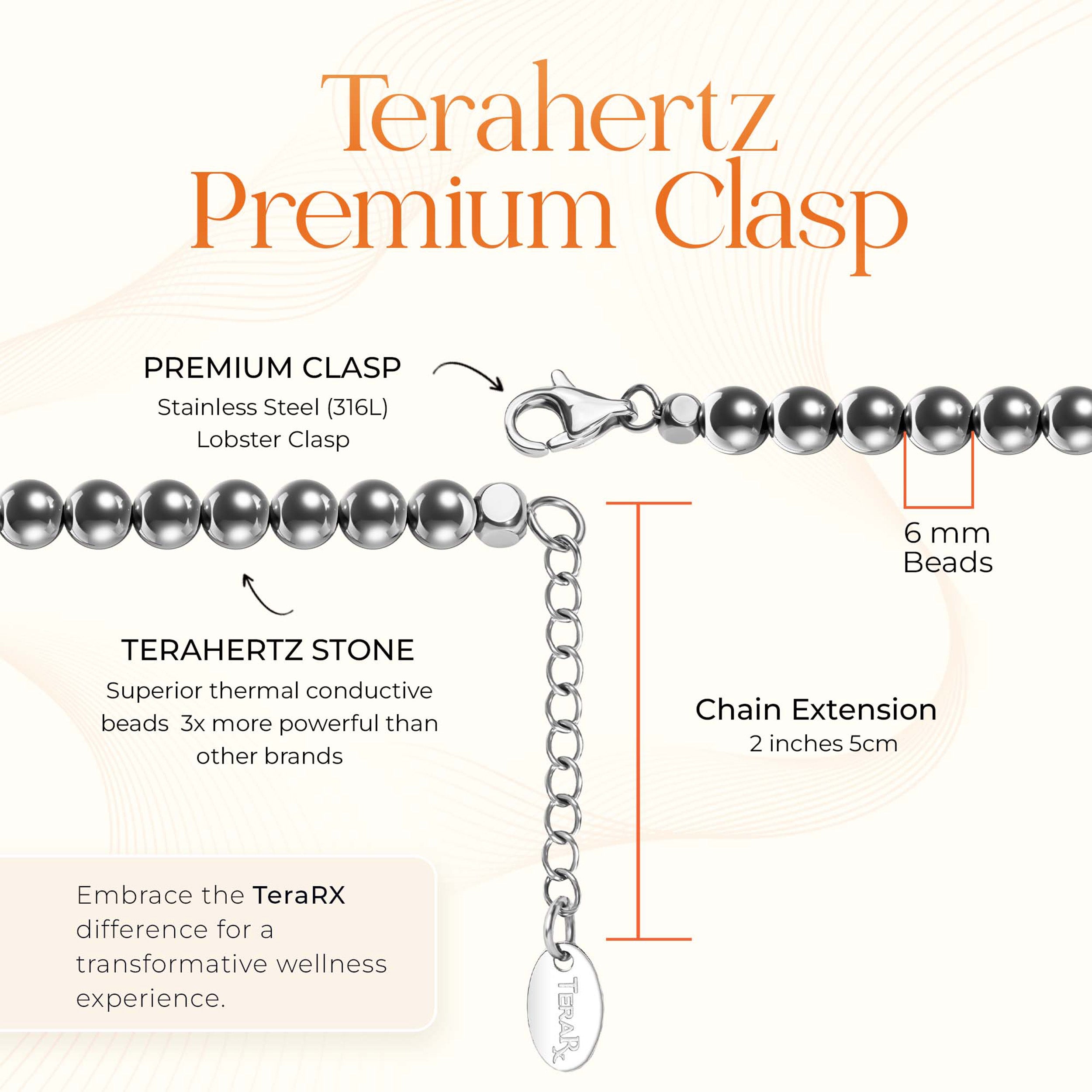 Terahertz Stone Beaded Necklace (6MM Beads)