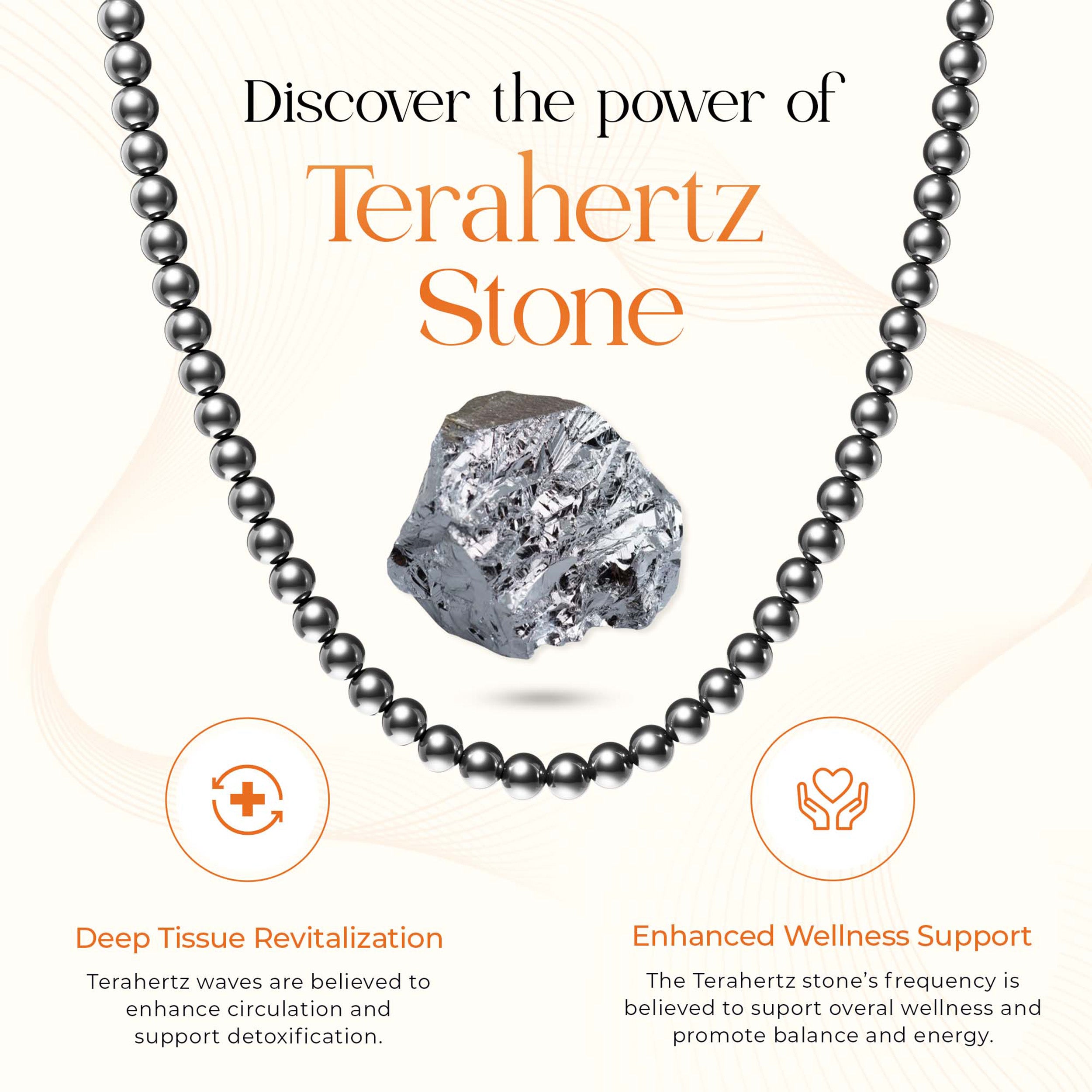 Terahertz Stone Beaded Necklace (6MM Beads)