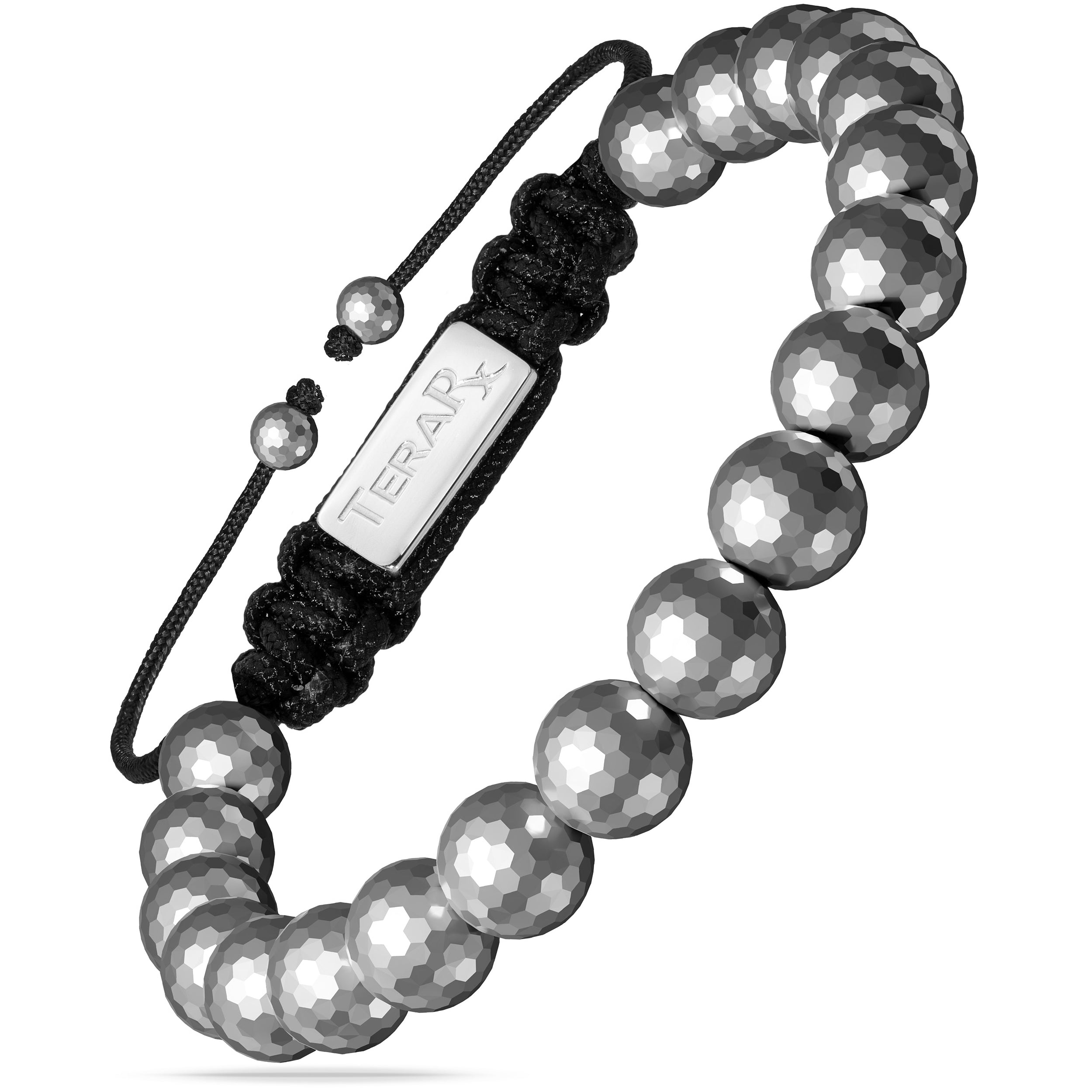 Terahertz Bracelet Faceted Beads (8MM)