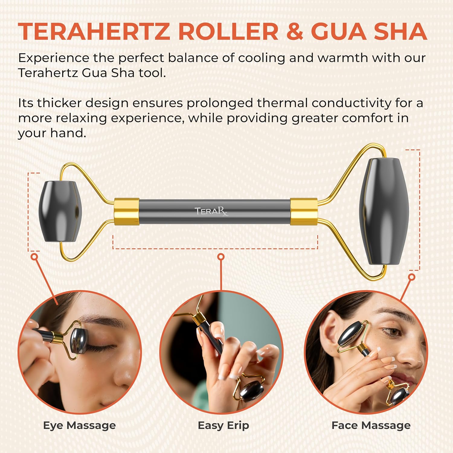 Terahertz Gua Sha & Facial Roller Set