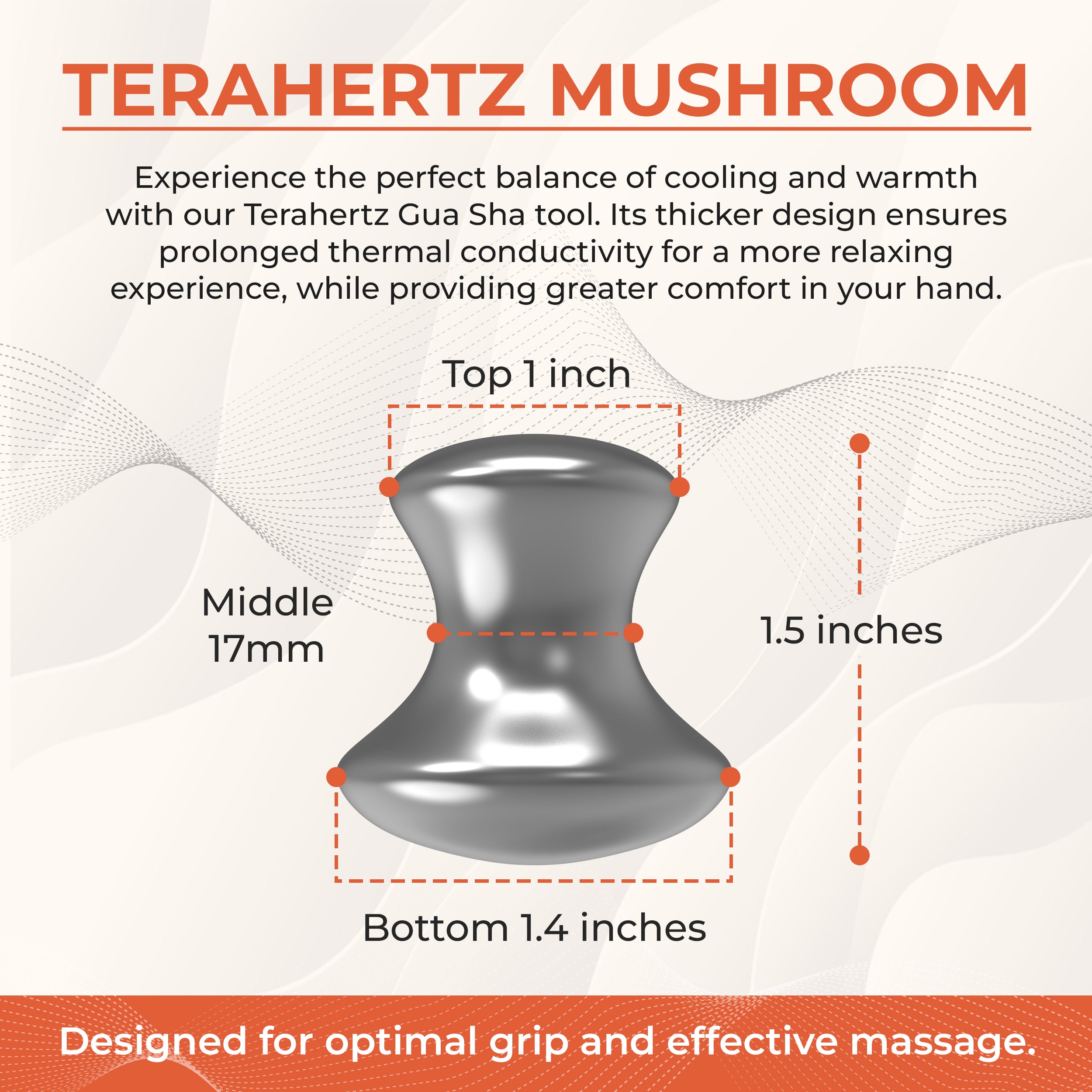 Terahertz Mushroom Gua Sha Massage Tool