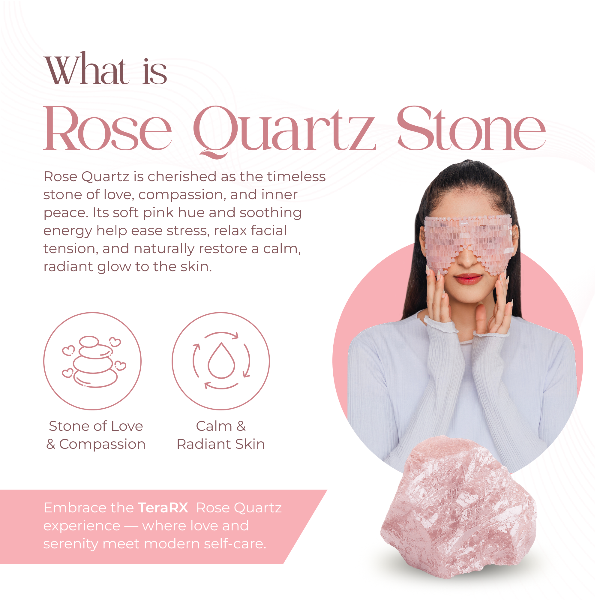 Rose Quartz Eye Mask