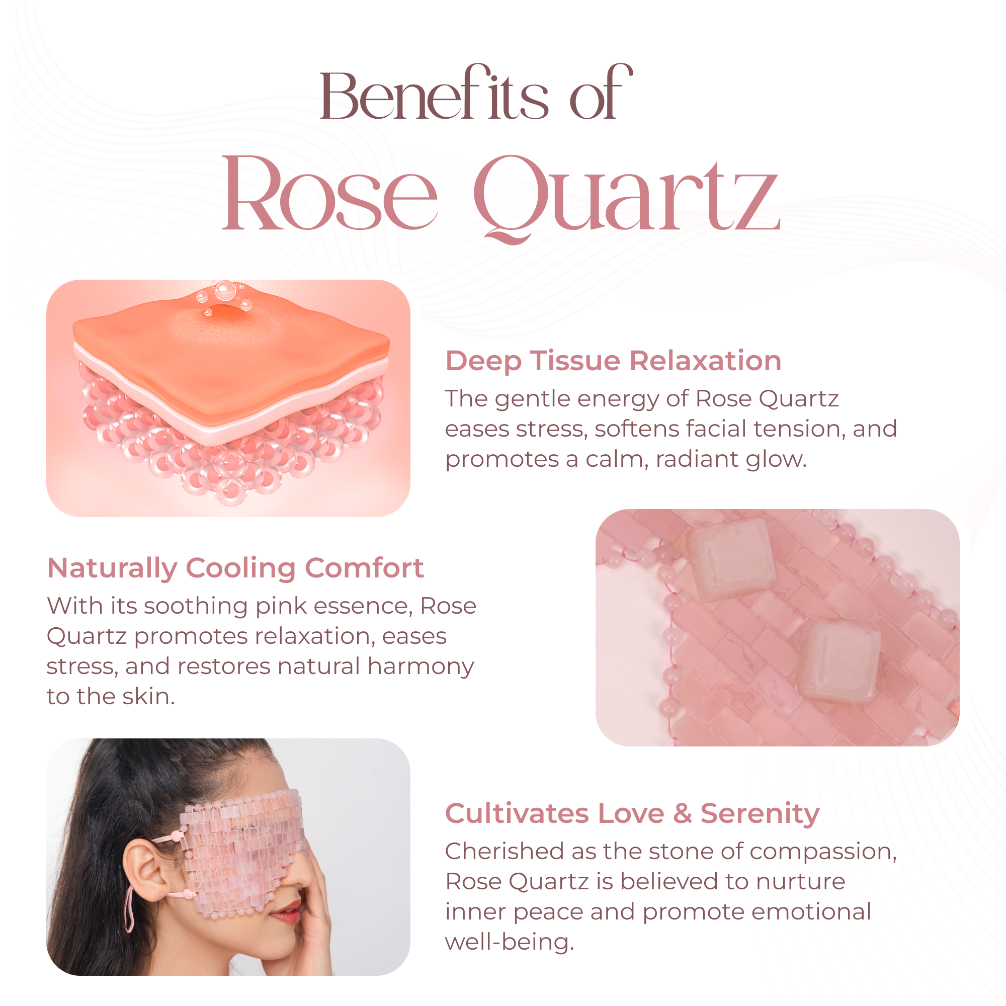 Rose Quartz Eye Mask