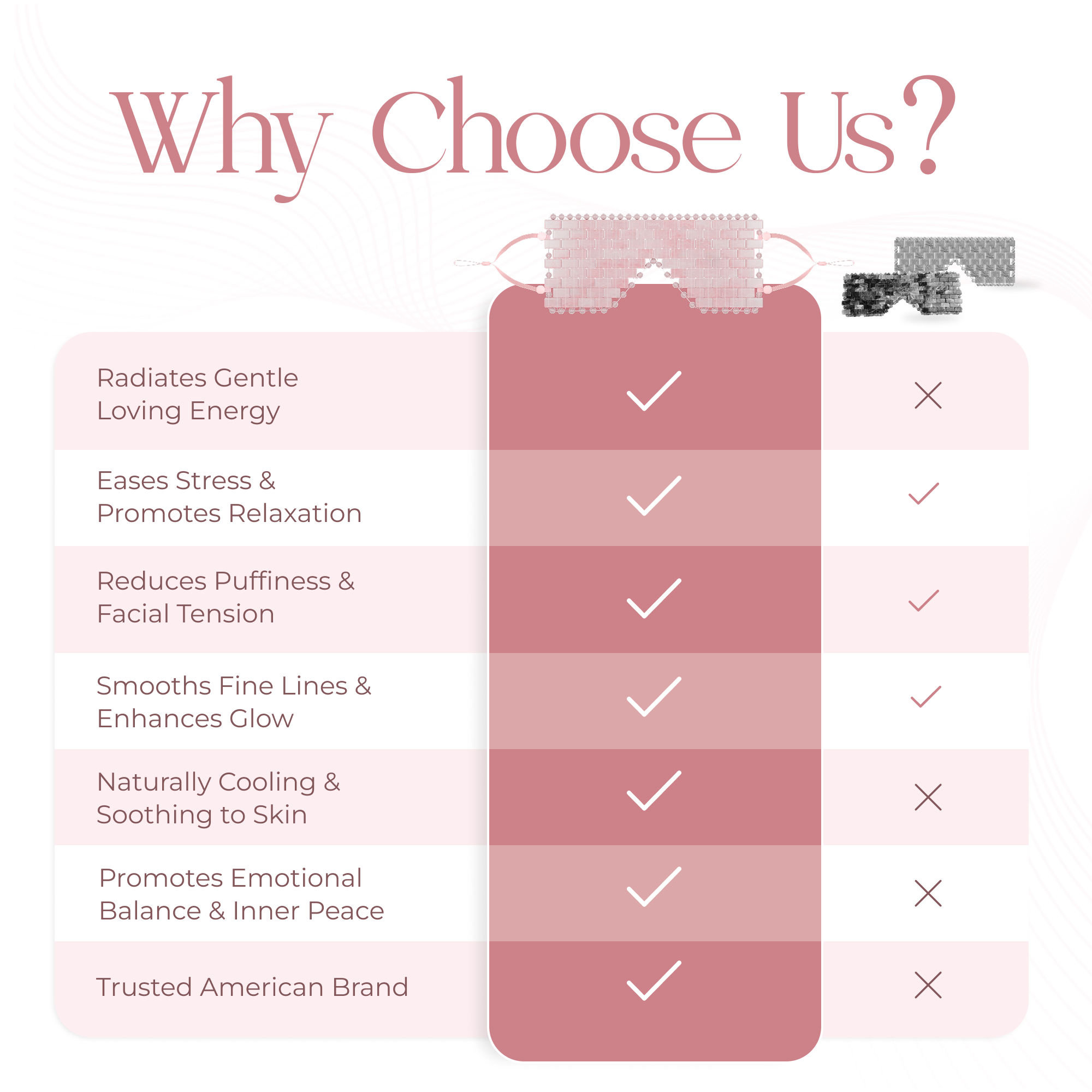 Rose Quartz Eye Mask