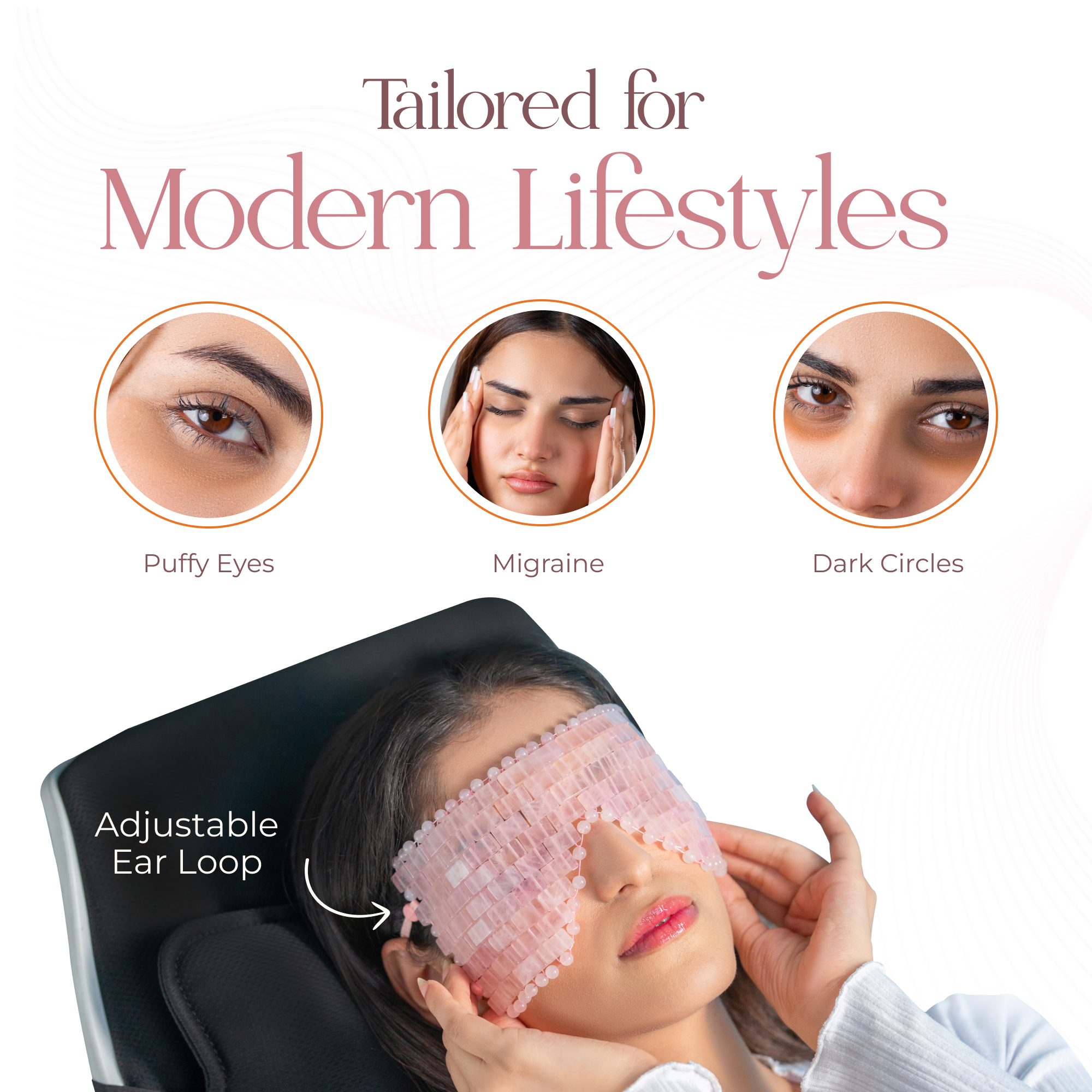 Rose Quartz Eye Mask