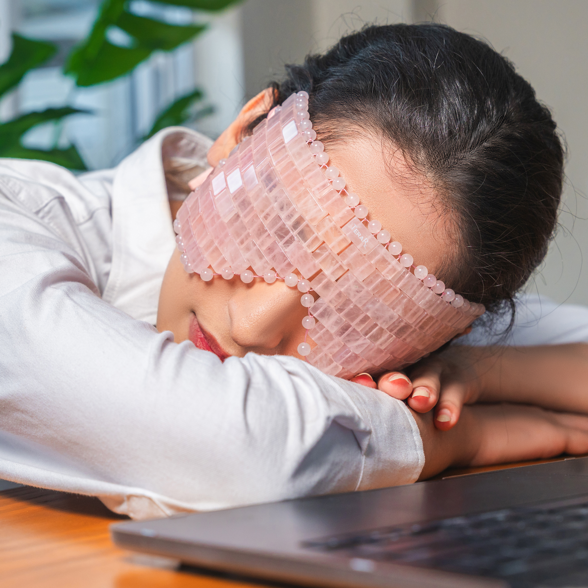 Rose Quartz Eye Mask